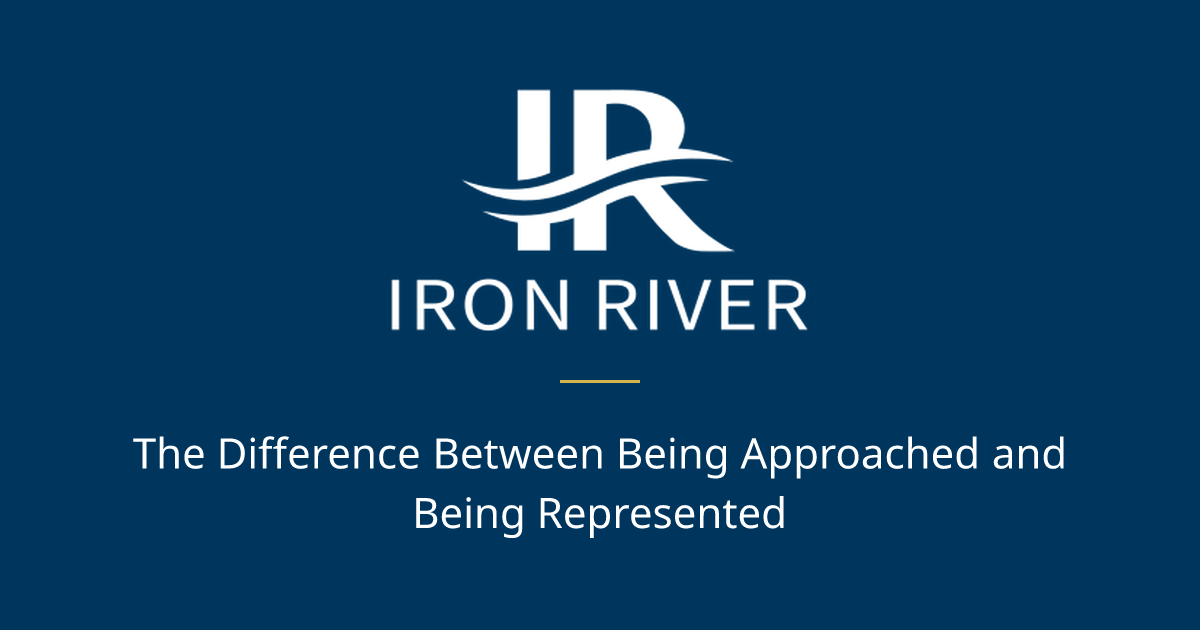 The Difference Between Being Approached and Being Represented | Iron River